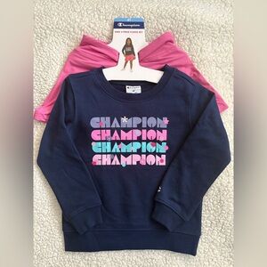Champion Kids' Navy Sweatshirt with Colorful Logo